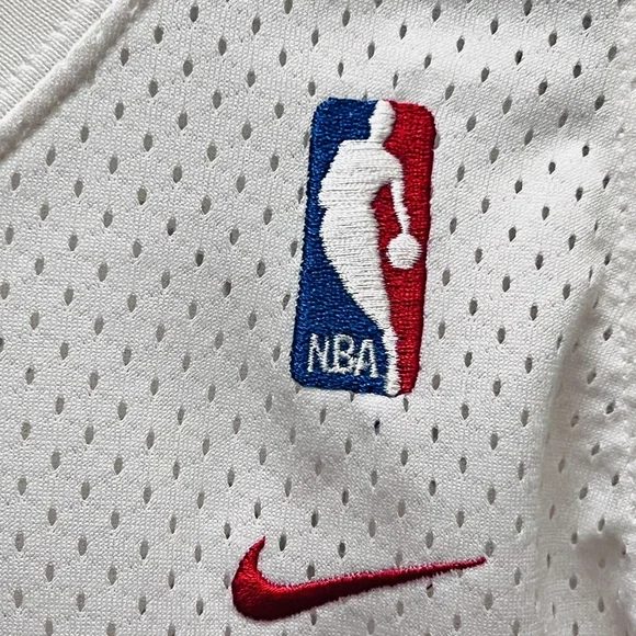 Nike Allen Iverson 76ers PHILA Jersey Mens 3XL Red White NBA Basketball - Picture 8 of 14